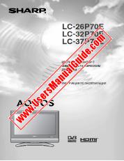 Visualizza LC-26/32/37P70E pdf Manuale operativo, russo