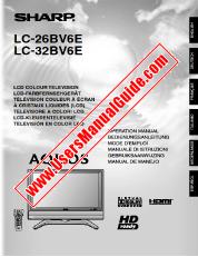 View LC-26/32BV6E pdf Operation Manual, extract of language English