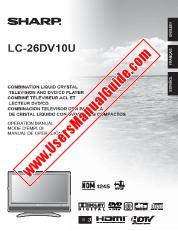 View LC-26DV10U pdf Operation Manual, extract of language English