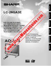 Vezi LC-26GA3E pdf Manual de funcționare, extractul de limba engleză