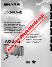 View LC-26GA4E pdf Operation Manual, extract of language English