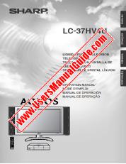 Ansicht LC-37HV4U pdf Bedienungsanleitung, Auszug aus Sprache Französisch