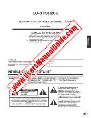 Ansicht LC-37SH20U pdf Bedienungsanleitung, Auszug der Sprache Spanisch