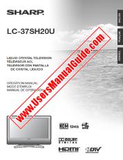 View LC-37SH20U pdf Operation Manual, extract of language English
