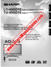 View LC/TU-45GD1E pdf Operation Manual, extract of language Czech