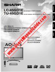 Voir LC/TU-45GD1E pdf Manuel d'utilisation, extrait de langue danoise