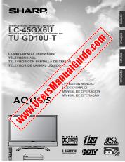 View LC-45GX6U/TU-GD10U/T pdf Operation Manual, extract of language Spanish