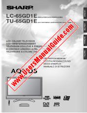 Ver LC-65GD1E/TU-65GD1E pdf Manual de operación, extracto de idioma italiano.