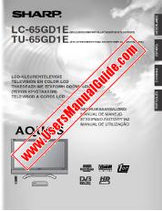 Vezi LC-65GD1E/TU-65GD1E pdf Manual de funcționare, extractul de limbă portugheză