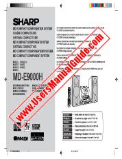 View MD-E9000H pdf Operation Manual, extract of languages German, French and English