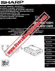 Ver MD-MS100H/X pdf Manual de operaciones, extracto de idioma inglés.