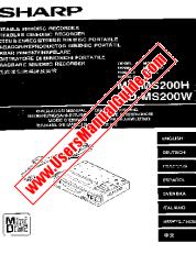 View MD-MS200H/W pdf Operation Manual, extract of language English