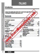 Ver MD-MT80H pdf Manual de operación, extracto de idioma italiano.