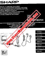 Vezi MD-MT831H pdf Manual de funcționare, extractul de limba germană