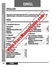 View MD-MT90H pdf Operation Manual, extract of language Spanish