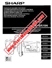 View MD-SR70H pdf Operation Manual, extract of language Dutch
