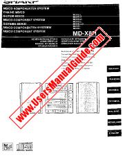 Ver MD-X8H pdf Manual de operaciones, extracto de idioma francés.