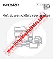 Ansicht MX-2300G/N/2700G/N pdf Bedienungsanleitung, Document Filing Guide, Spanisch