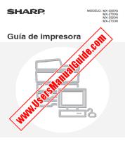 Ver MX-2300G/N/2700G/N pdf Manual de Operación, Impresora, Español