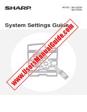 View MX-2300N/2700N pdf Operation Manual, System Settings Guide, English