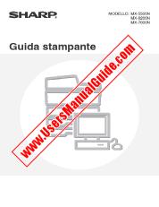 Ansicht MX-5500N/6200N/7000N pdf Bedienungsanleitung, Drucker, Italienisch