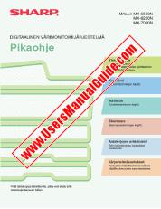 Voir MX-5500N/6200N/7000N pdf Mode d'emploi, Guide rapide, finnois