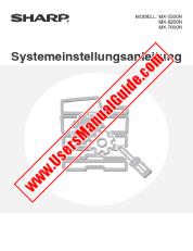Ansicht MX-5500N/6200N/7000N pdf Bedienungsanleitung, System Settings Guide, Deutsch