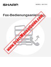 Ansicht MX-FXX1 pdf Bedienungsanleitung, Telefax, Deutsch