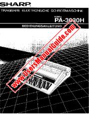 Vezi PA-3030H pdf Manual de utilizare, germană