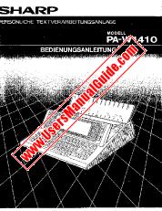 Ver PA-W1410 pdf Manual de Operación, Alemán
