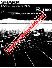 Vezi PC-1150 pdf Manual de utilizare, germană