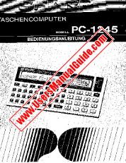 Vezi PC-1245 pdf Manual de utilizare, germană