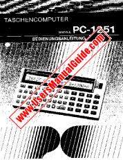 Vezi PC-1251 pdf Manual de utilizare, germană