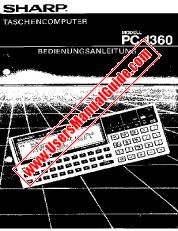 Voir PC-1360 pdf Manuel d'utilisation, l'allemand