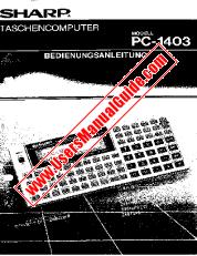 Vezi PC-1403 pdf Manual de utilizare, germană