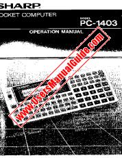 Ver PC-1403 pdf Manual de Operación, Inglés