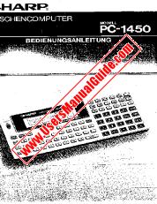 Voir PC-1450 pdf Manuel d'utilisation, l'allemand