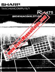 View PC-1475 pdf Operation Manual, German