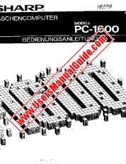 Ansicht PC-1600 pdf Bedienungsanleitung, deutsch