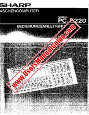 Ansicht PC-E220 pdf Bedienungsanleitung, deutsch