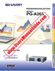 Visualizza PG-A20X pdf Manuale operativo, tedesco