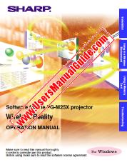 Vezi PG-M25X pdf Operarea manuală, Software, engleză