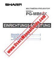 Ansicht PG-MB60X pdf Bedienungsanleitung, Installationsanleitung, Deutsch