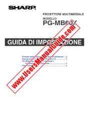 Ansicht PG-MB60X pdf Bedienungsanleitung, Installationsanleitung, Italienisch