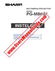 Ansicht PG-MB60X pdf Bedienungsanleitung, Installationsanleitung, Niederländisch