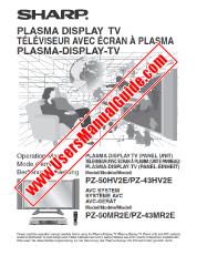View PZ-43/50HV-MR2E pdf Operation Manual, extract of language GB