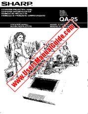 Ansicht QA-25 pdf Bedienungsanleitung, Auszug aus Sprache Deutsch