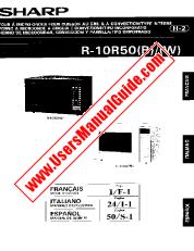 Voir R-10R50 pdf Manuel d'utilisation, extrait de la langue italienne