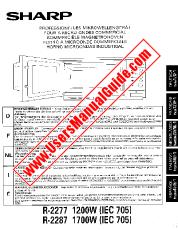 View R-2277/2287 pdf Operation Manual, extract of language Italian