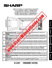 Ver R-23AT pdf Manual de operaciones, extracto de idioma inglés.